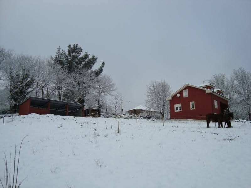 Casa do Xastre en invierno
